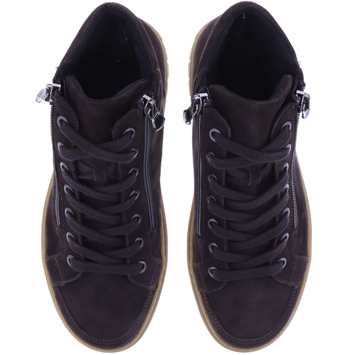Semler | Sina | Espresso-Braun | Samt-Nubukleder | Weite: H | S50563 | Damen Komfort-Booties