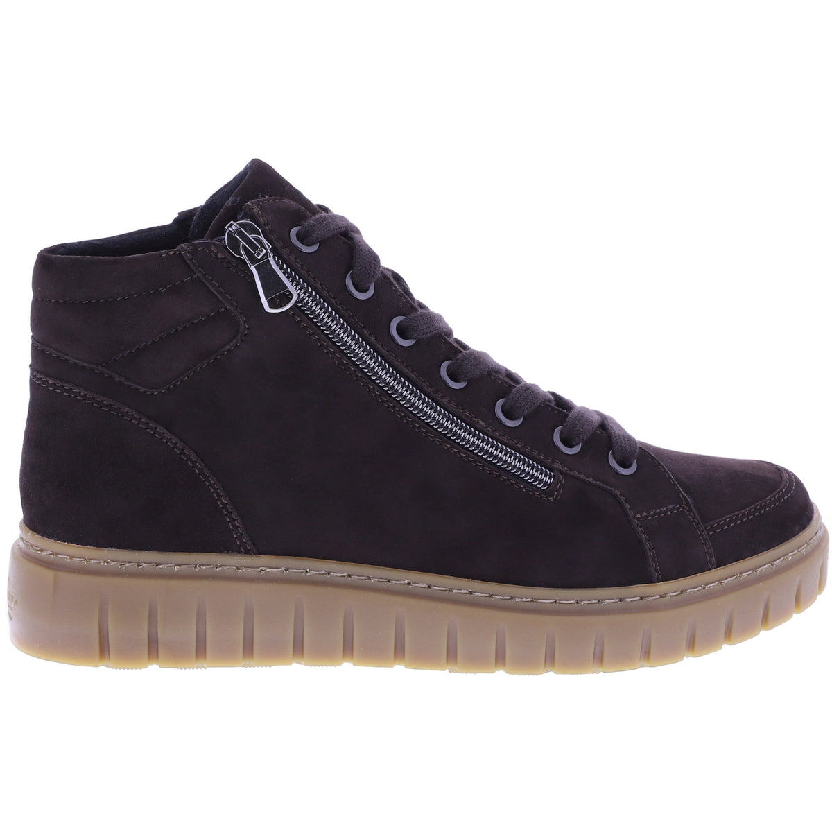 Semler | Sina | Espresso-Braun | Samt-Nubukleder | Weite: H | S50563 | Damen Komfort-Booties