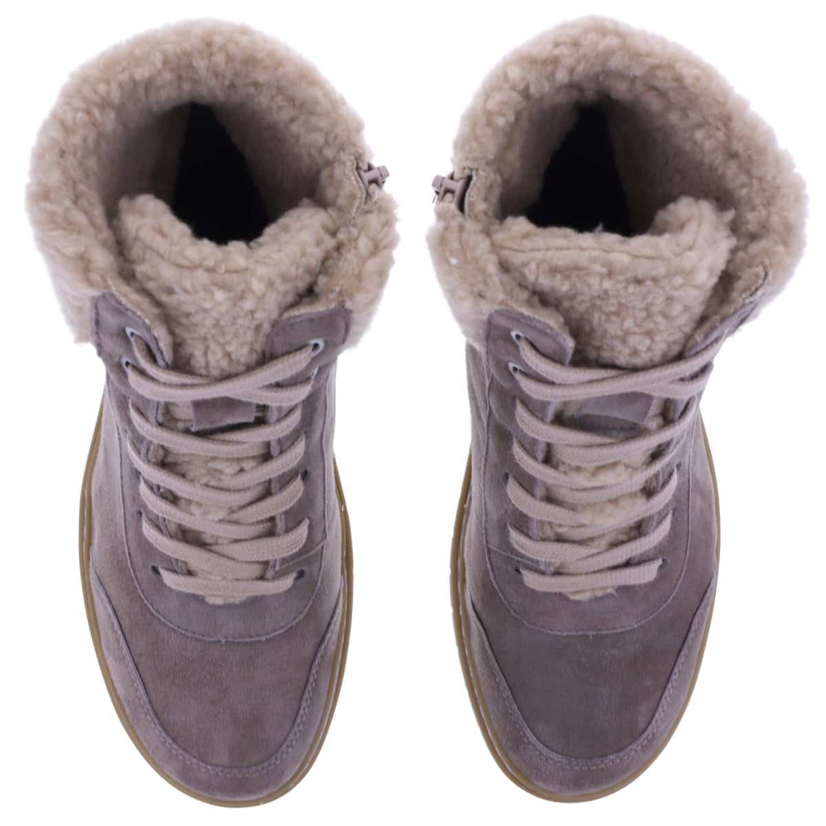 Semler | Sina | Caramel-Braun | Samt-Nubukleder | Weite: H | S50765 | Damen Komfort-Stiefelette