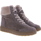 Semler | Sina | Caramel-Braun | Samt-Nubukleder | Weite: H | S50765 | Damen Komfort-Stiefelette