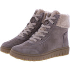 Semler | Sina | Caramel-Braun | Samt-Nubukleder | Weite: H | S50765 | Damen Komfort-Stiefelette