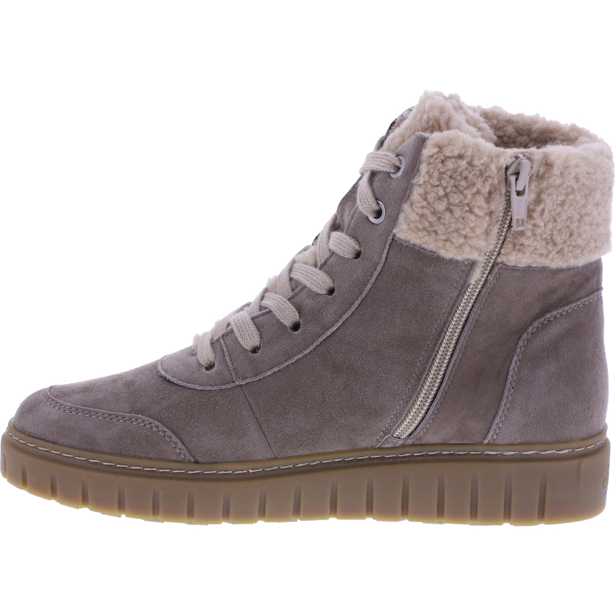 Semler | Sina | Caramel-Braun | Samt-Nubukleder | Weite: H | S50765 | Damen Komfort-Stiefelette