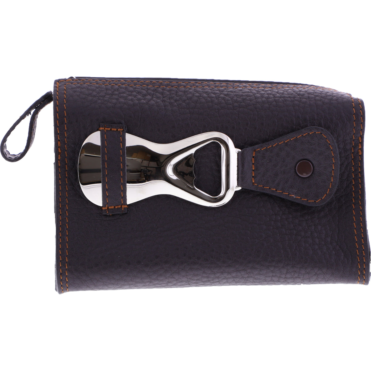 F. Hammann / Premium Schuhpflege-Tasche mit Inhalt / Espresso Kalbsleder / Made in Germany