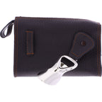 F. Hammann / Premium Schuhpflege-Tasche mit Inhalt / Espresso Kalbsleder / Made in Germany