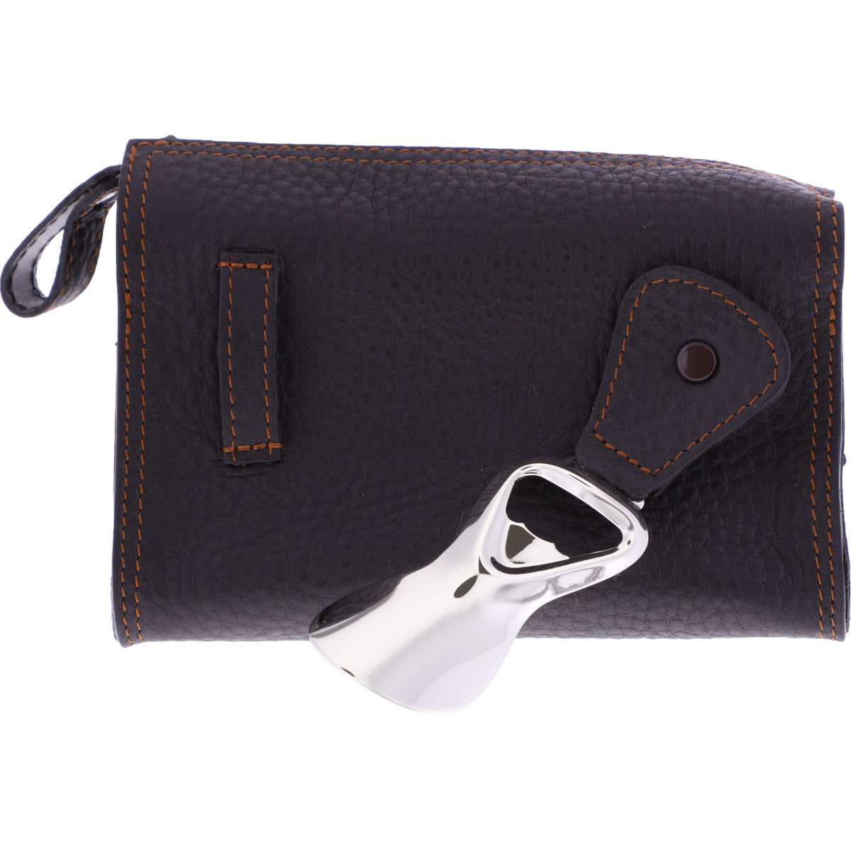 F. Hammann / Premium Schuhpflege-Tasche mit Inhalt / Espresso Kalbsleder / Made in Germany