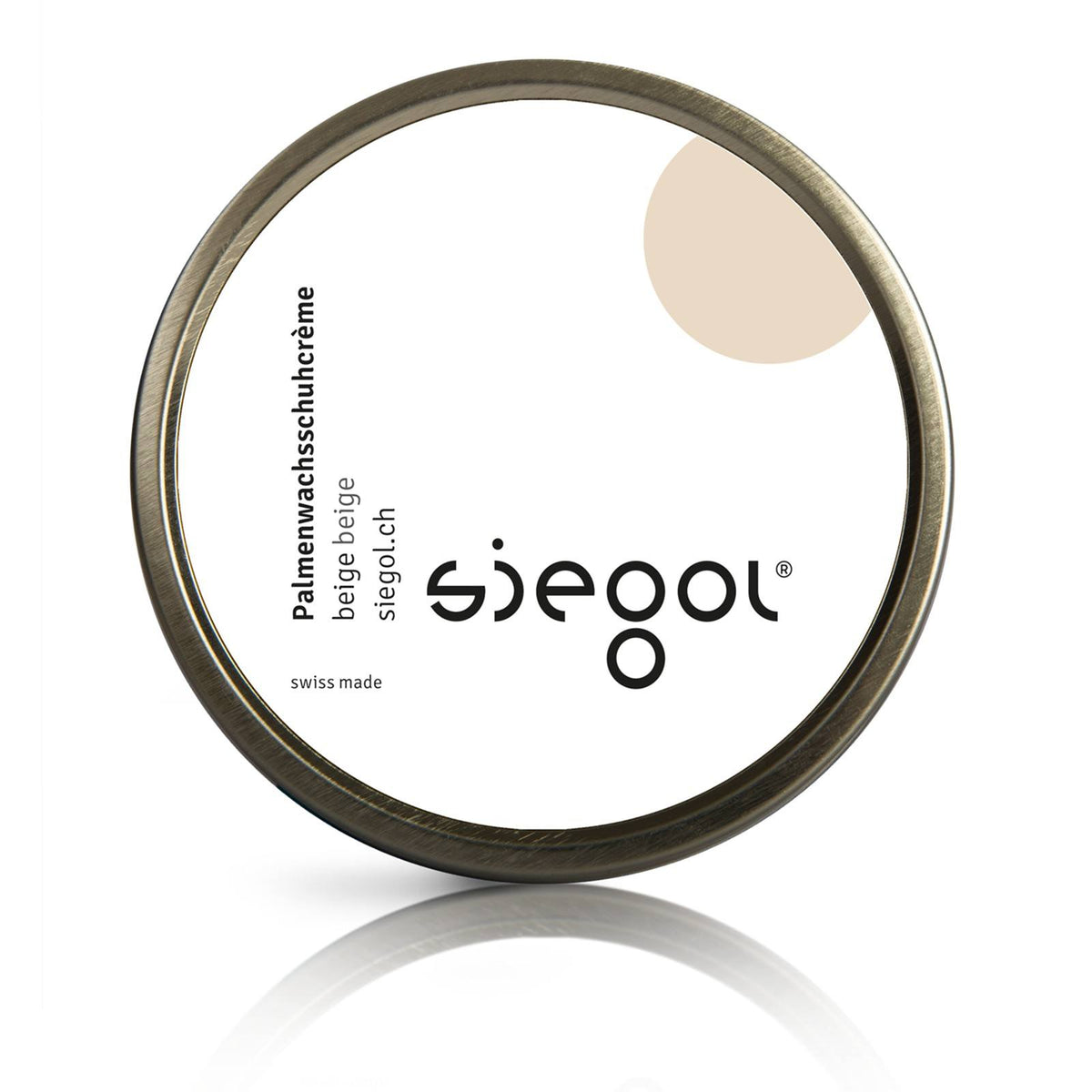 Siegol - Schuhpflege aus Schweizer Manufaktur / Siegol Palmenwachsschuhcrème / 100ml Dose
