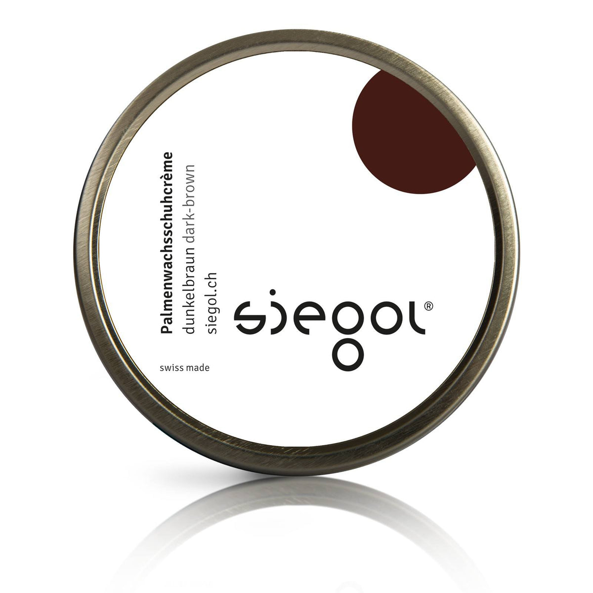 Siegol - Schuhpflege aus Schweizer Manufaktur / Siegol Palmenwachsschuhcrème / 100ml Dose