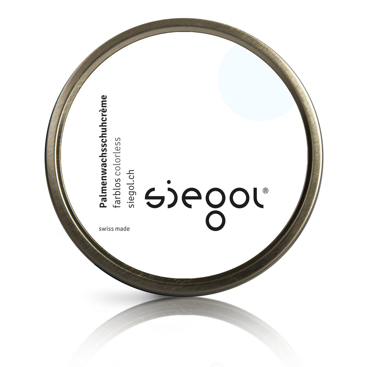 Siegol - Schuhpflege aus Schweizer Manufaktur / Siegol Palmenwachsschuhcrème / 100ml Dose