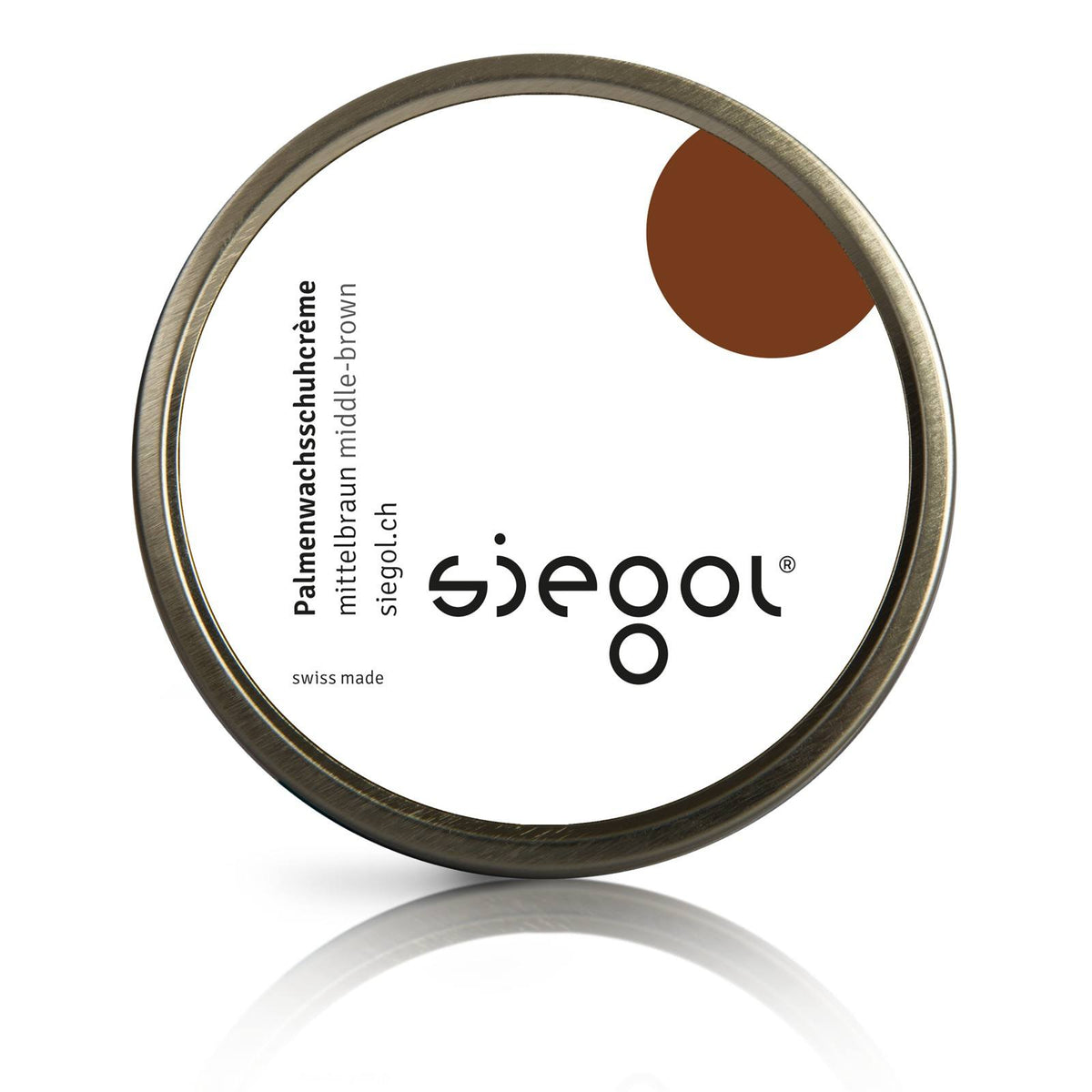 Siegol - Schuhpflege aus Schweizer Manufaktur / Siegol Palmenwachsschuhcrème / 100ml Dose