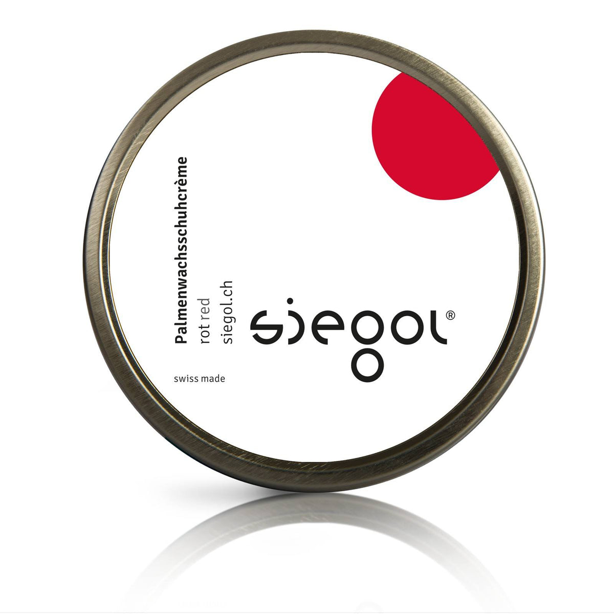 Siegol - Schuhpflege aus Schweizer Manufaktur / Siegol Palmenwachsschuhcrème / 100ml Dose