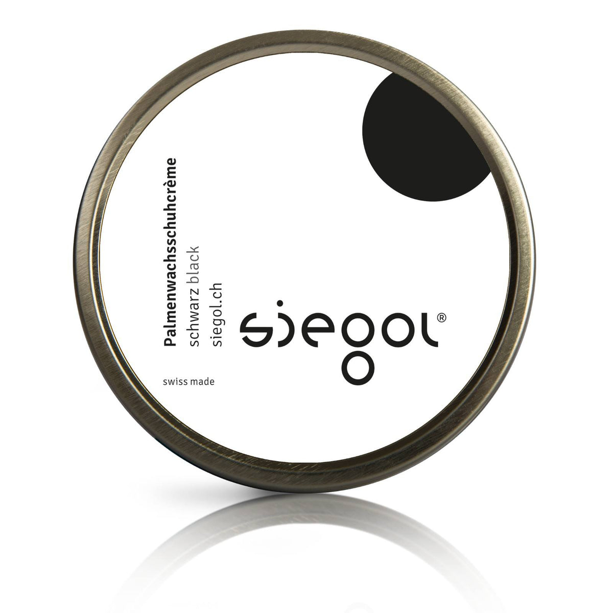 Siegol - Schuhpflege aus Schweizer Manufaktur / Siegol Palmenwachsschuhcrème / 100ml Dose