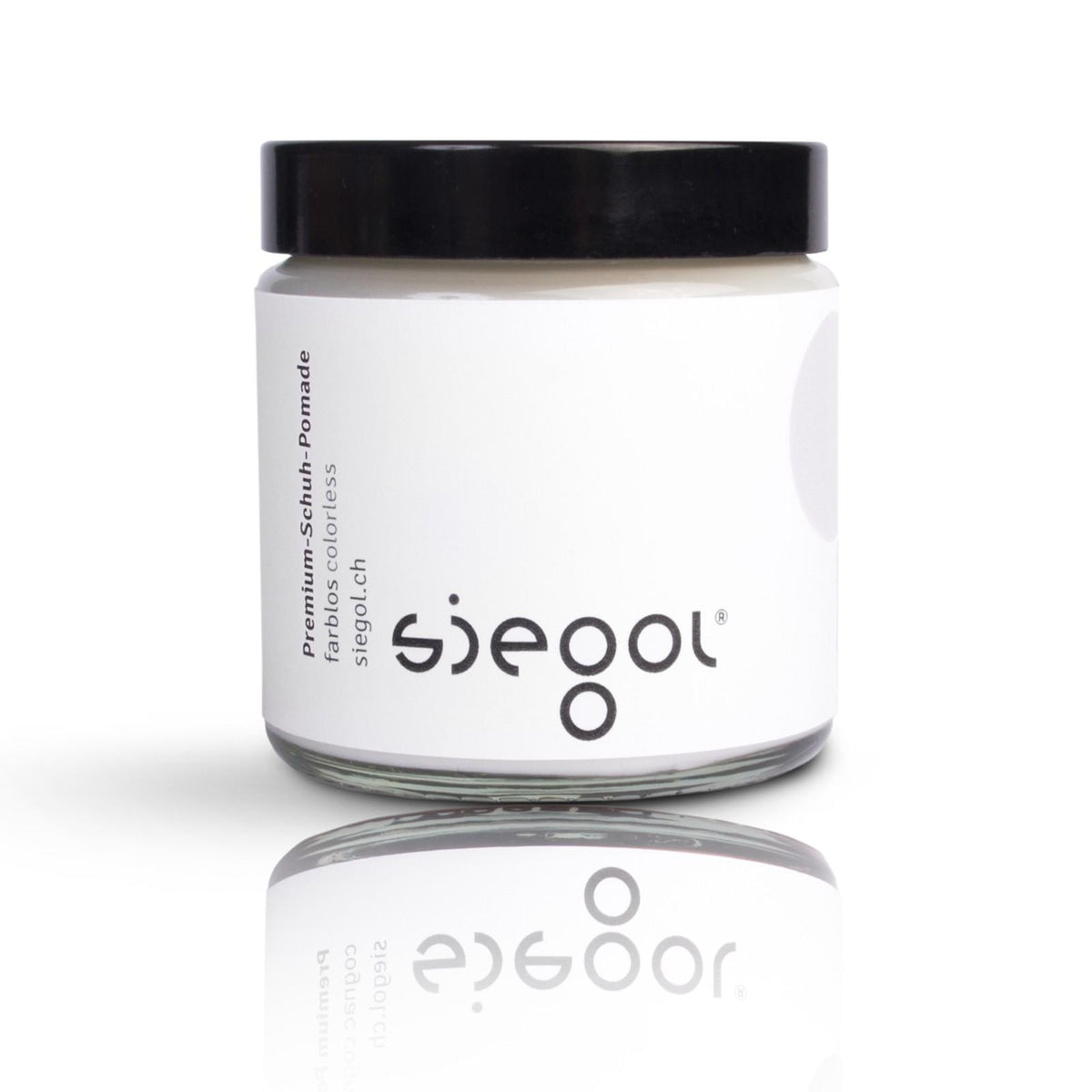 Siegol - Schuhpflege aus Schweizer Manufaktur / Siegol Premium-Schuh-Pomade / 100ml Glastopf
