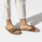 Birkenstock | Madrid Big Buckle | Cognac-Braun | Leder | Weite: Schmal | 1006525 | Damen Sandalen