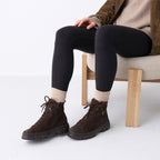 Paul Green | 5663-002 | Mocca-Dunkelbraun | Weiches Kalbsleder | Damen Stiefeletten