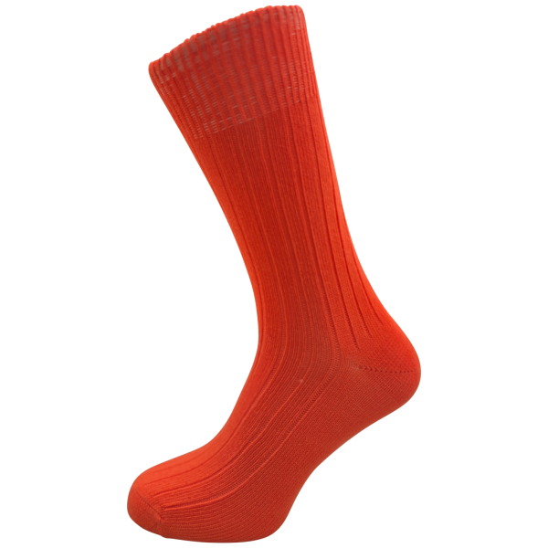 SOKKINN | Premium Socken | Organic Cotton 365 Days | Tangerine-Mandarine | Unisex Socken