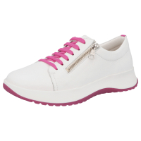 Berkemann | Modell: Sanida | Weiß-Pink Kalbsleder | Leisten: Valencia | 03776-100 | Damen Sneaker 5 UK