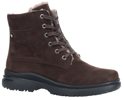 Hartjes | Calora | Dunkelbraun | Nubukleder-Lammfellfutter | Weite: H | 1722802-7700 | Damen Stiefel