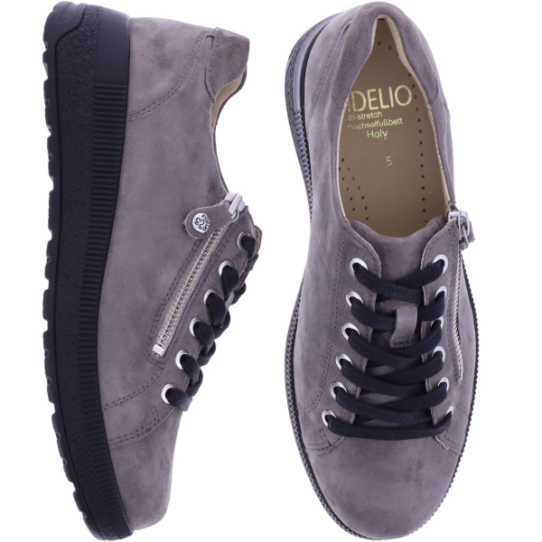 Fidelio | Holy | Umbra-Taupe | Leder | Multistretch | Weite: H | Damen Schnürer