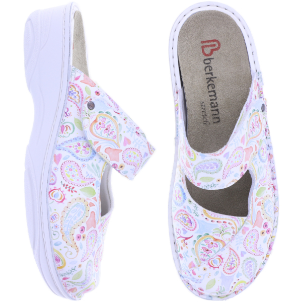 Berkemann | Heliane | Paisley Kalbsleder-Stretch | Form: Aventin | 03457-009 | Damen Clogs
