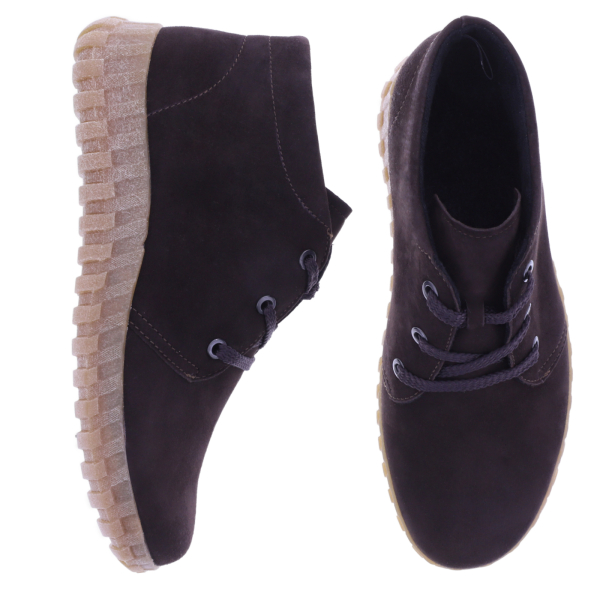 Semler | Jenny | Espresso-Braun | Samt-Nubukleder | Weite: H | J35063 | Damen Komfort-Booties