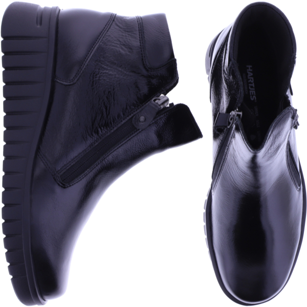 Hartjes | Country Boot | Schwarz Lackleder | Weite: H | 1722201-0100 | Damen Booties