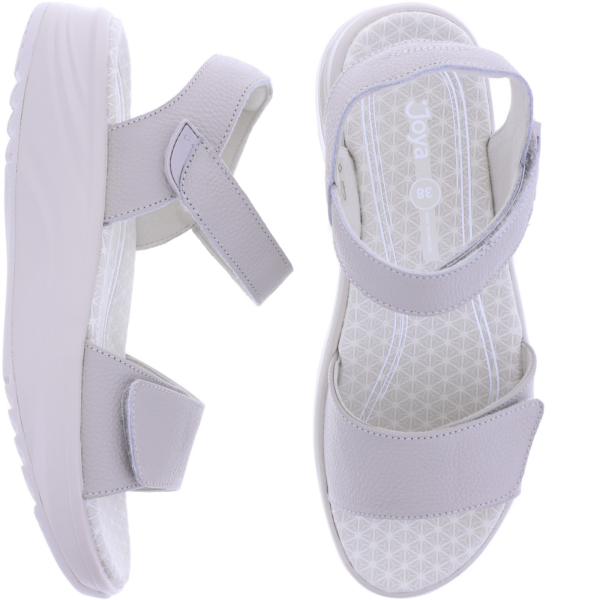 Joya | Flores | Light Beige | Premium Leder | Weite: H | JY076A | Damen Aktiv Sandalen