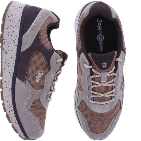 Joya | Tony III | Brown-Taupe | Premium Leder-Textil | Weite: H | JY564A | Herren Aktiv Schuhe