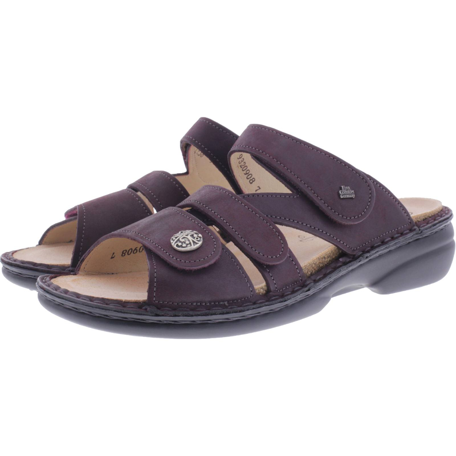 FINN COMFORT Ventura Soft Damen Pantoletten prugna/Alaska FINN COMFORT Ventura Soft Damen Pantoletten prugna/Alaska