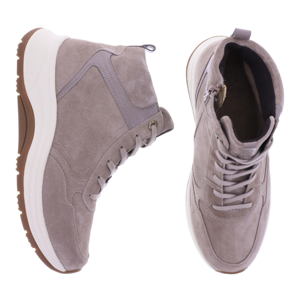 Ganter AKTIV | High Flyer | Ecrú-Beige Casulavelours | Weite: H | Leder | 2-201873-1900 Damen Boots