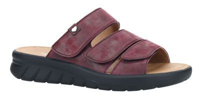 Hartjes | Calypso | Aubergine | Kalbsleder | Weite: K | 1221801-8600 | Damen Komfort-Pantoletten