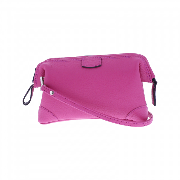 F. Hammann / Premium Mini Doc Bag Handtasche / Fuchsia Pink Chervo Kalbsleder / Made in Germany