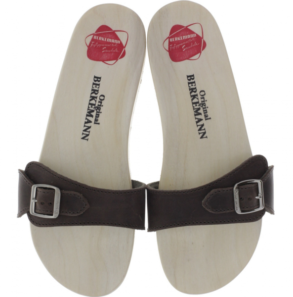 Berkemann / Original-Sandale / Dunkelbraun Fettleder / Sohle: Natur / Art: 00100-480 / Unisex Berkemann / Original-Sandale / Dunkelbraun Fettleder / Sohle: Natur / Art: 00100-480 / Unisex