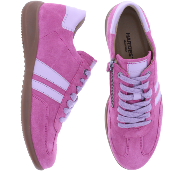 Hartjes | Goa | Pink-Lavendel | Veloursleder | Weite: G | 1622106-1182 | Damen Komfort Sneaker