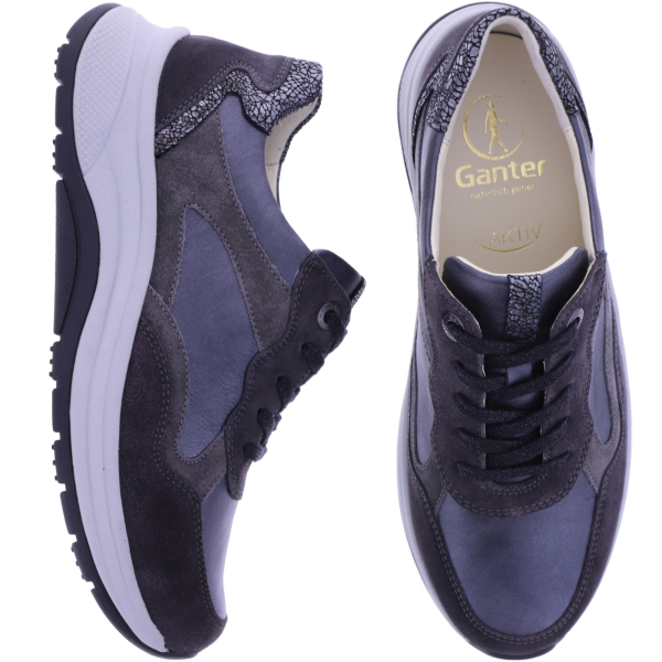 Ganter AKTIV | High Flyer | Anthrazit-Multi | Weite: H | Kalbsleder | 2-201853-6299 | Damen Schnürer