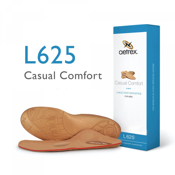 Aetrex Einlagen - L625M - Herren Casual Comfort Einlegesohlen mit Pelotte