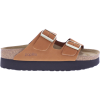 Papillio / Modell: Arizona Platform / Pecan-Braun Nubuk Leder / 1025279 / Damen Plateau-Sandalen