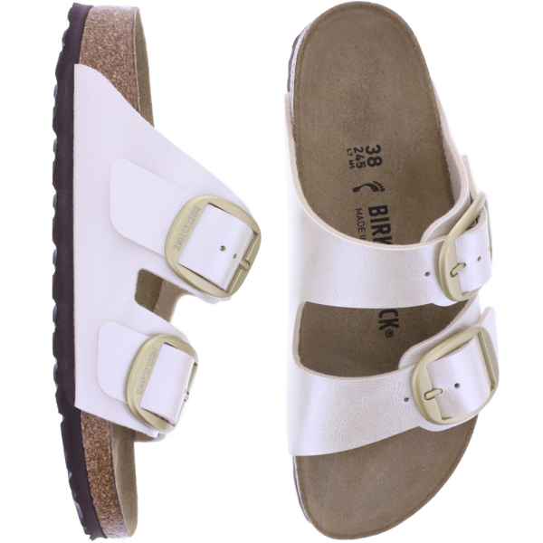 Birkenstock | Arizona Big Buckle | Graceful Pearl White | Birko-Flor | Weite: Schmal | 1020021