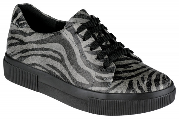 Berkemann / Modell: Destina / Grauanthrazit/Zebra Leder / Form: Capri / Art: 05003-635 / Damen Sneak