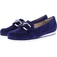 Hassia / Pisa / Navy Veloursleder / Wechselfußbett / Art: 5-301548-3100 / Damen Slipper