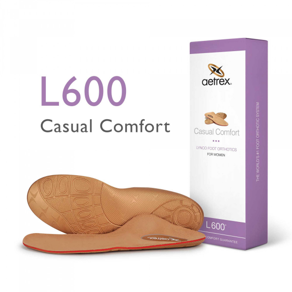 Aetrex Einlagen - L600W - Damen Casual Comfort Einlegesohlen - ohne Pelotte