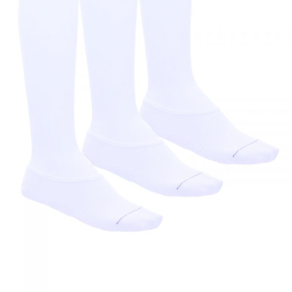 Birkenstock Damen Socken - Cotton Sole Invisible - 3er Pack - Weiß - Birkenstock Füßlinge