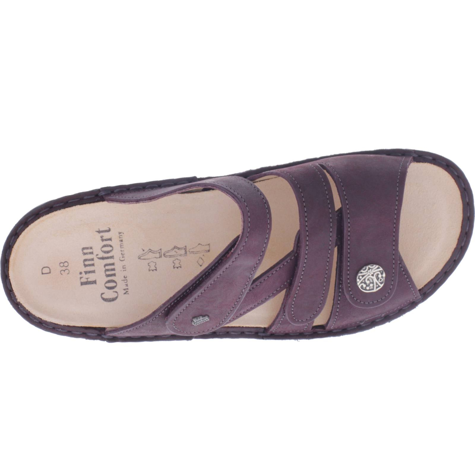 FINN COMFORT Ventura Soft Damen Pantoletten prugna/Alaska FINN COMFORT Ventura Soft Damen Pantoletten prugna/Alaska