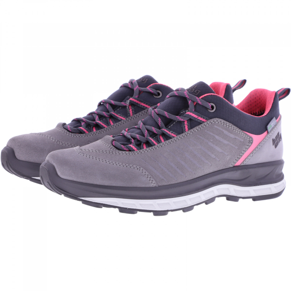 Hanwag / Modell: Blueridge Low Lady / Light Grey/Pink / Leder / Damen Schnürer