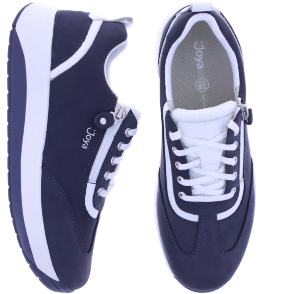 Joya | Laura | Dunkelblau-Weiß | Leder | Weite: H | JY113A | Damen Aktiv Schuhe