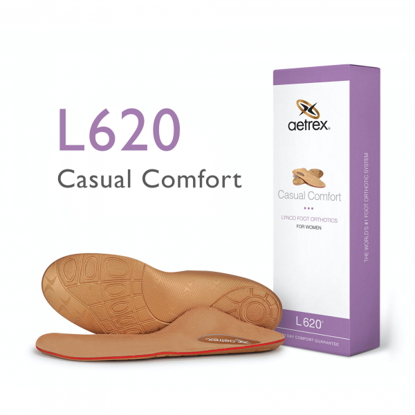 Aetrex Einlagen - L620W - Damen Casual Comfort Einlegesohlen - Ohne Pelotte