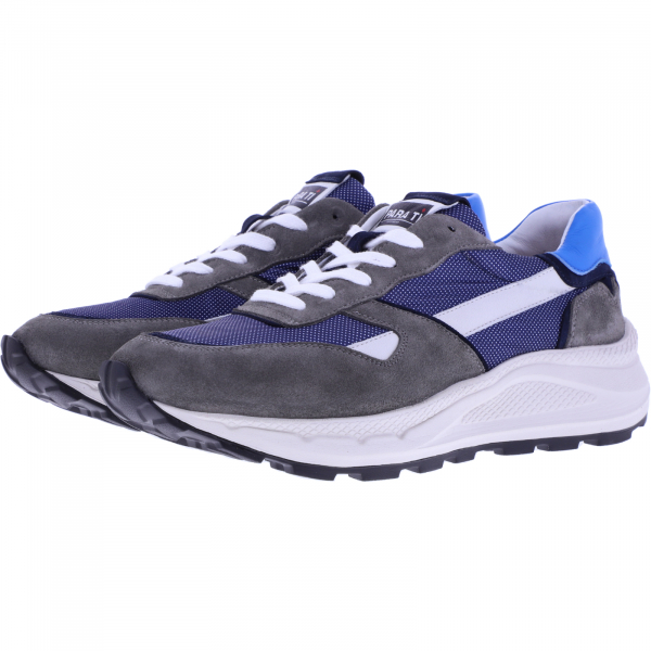 ParaTi / Modell: Porto / Grey-Blue / Leder-Textil / Art: 4325-A08 / Premium Herren Sneakers