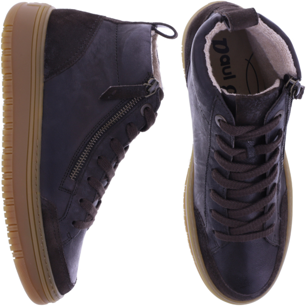 Paul Green | 5289-128 | Mocca-Moro/Dunkelbraun | Weiches Kalbsleder | Damen Booties