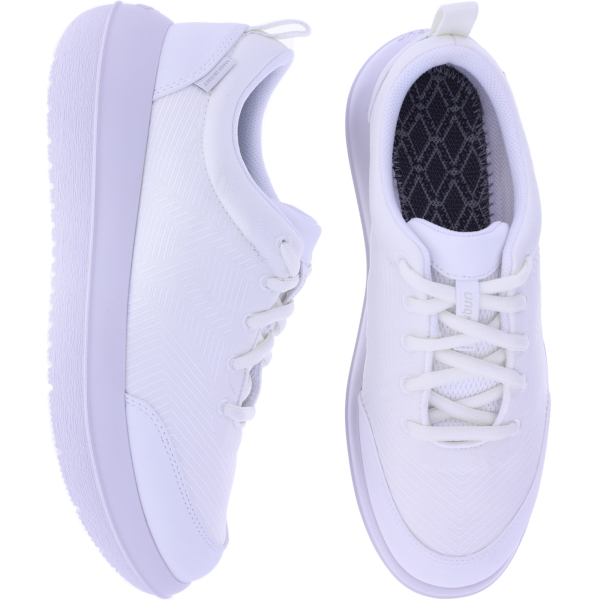 kybun | Modell: Bauma 20 | White-Weiß | Jacquard Stoff | Damen Premium Aktiv Schnürer