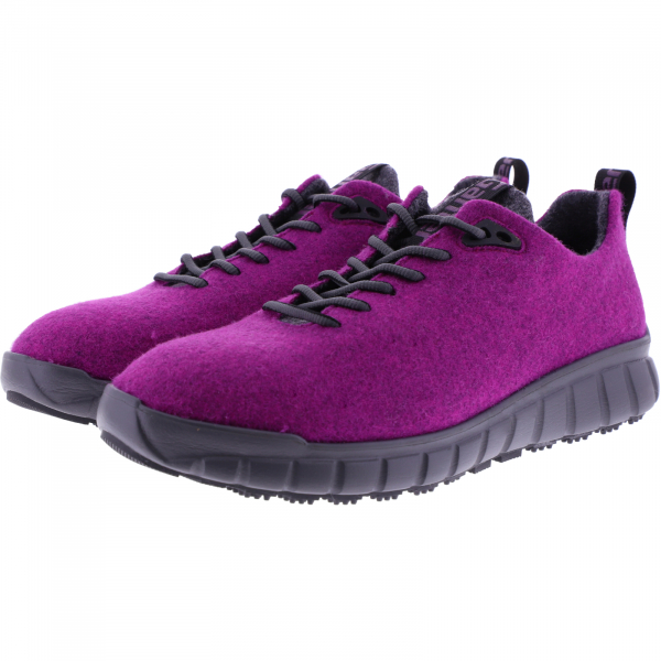 Ganter / Evo / Pink-Anthrazit / Weite: H / Merino Wolle / Art: 2-201430-9362 / Damen Schnürer