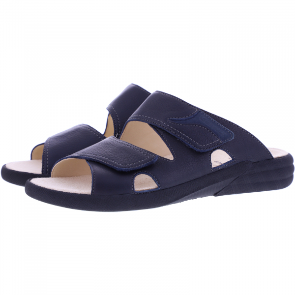 Ganter / Harry / Darkblue Leder / Wechselfußbett / Weite: H / Art: 5-257021-3500 / Herren Pantoletten